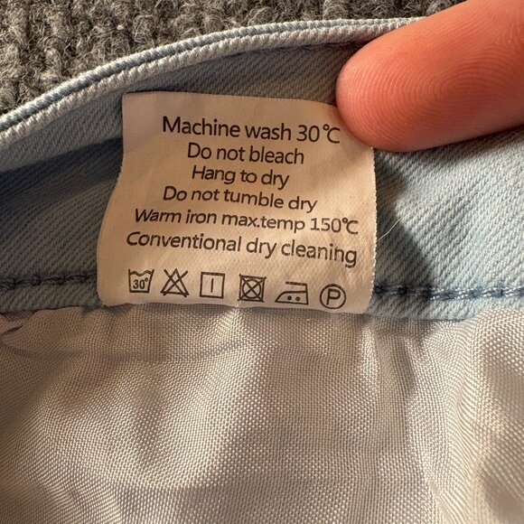 Wulful Light Blue Denim Casual 5-Pocket Straight Leg Men's Size 42x29.75 - Picture 6 of 11